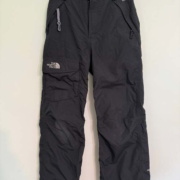 The North Face Youth Large HyVent Insulated Ski Snowboard Pants Black - Picture 1 of 5